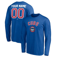 Chicago Cubs Personalized Cooperstown Collection Winning Streak Long Sleeve T-Shirt - Royal T-shirts
