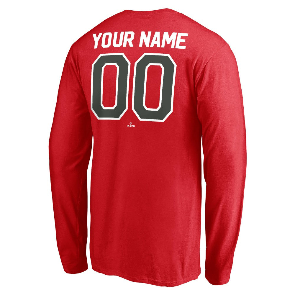Cincinnati Reds Personalized Cooperstown Collection Winning Streak Long Sleeve T-Shirt - Red T-shirts