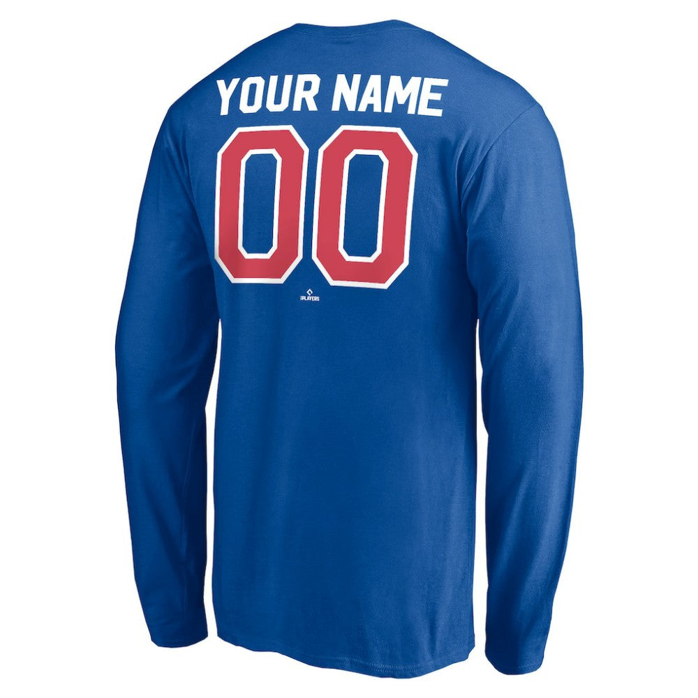 Texas Rangers Personalized Cooperstown Collection Winning Streak Long Sleeve T-Shirt - Royal T-shirts