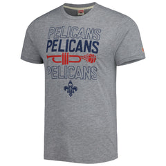 New Orleans Pelicans Homage Unisex Hometown Hyper Local Tri-Blend T-Shirt Heather Gray