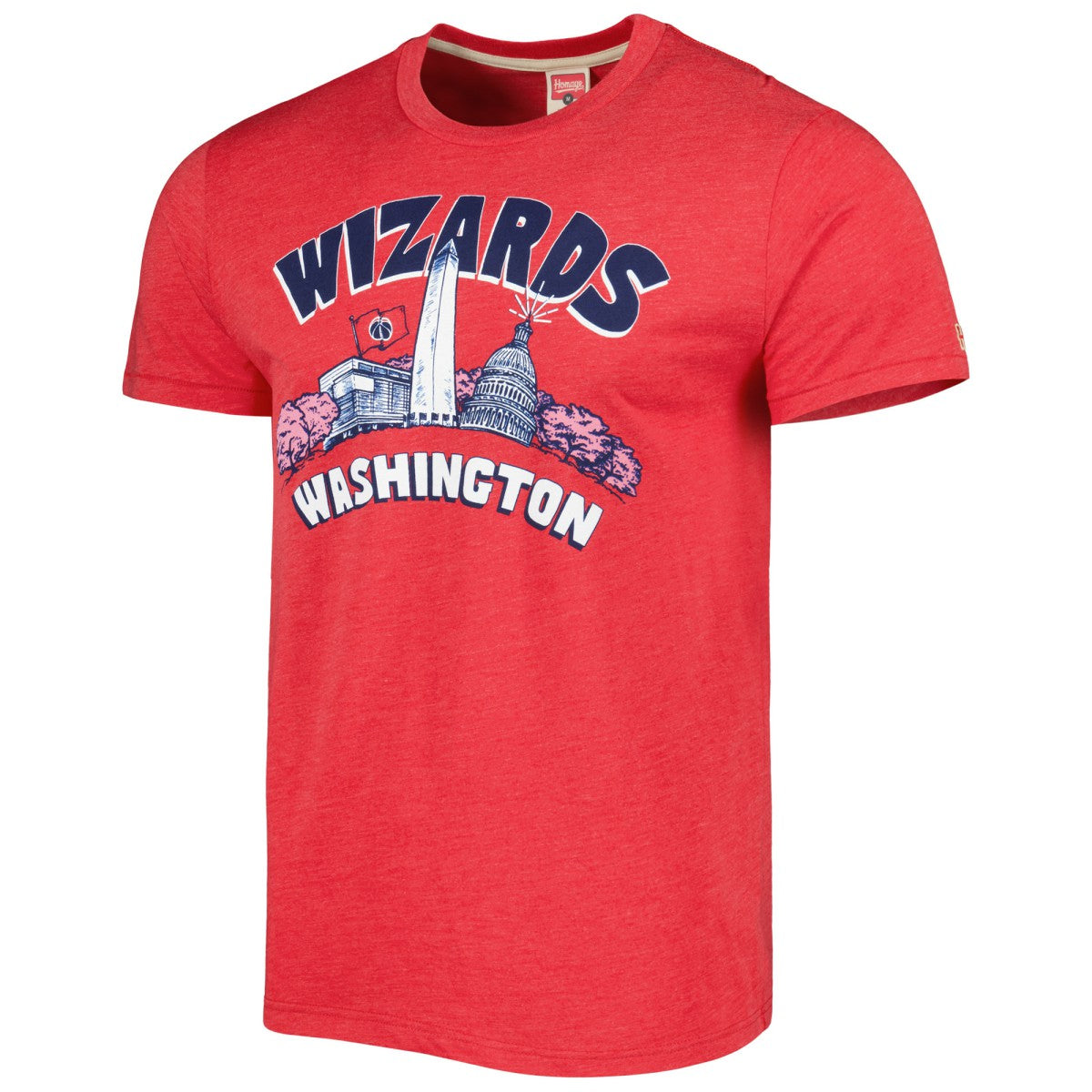 Washington Wizards Homage Unisex Hometown Hyper Local Tri-Blend T-Shirt Red