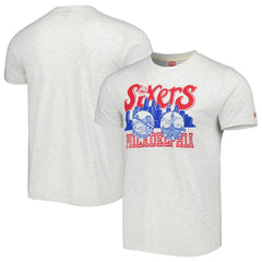 Philadelphia 76ers Homage Unisex Hometown Hyper Local Tri-Blend T-Shirt Ash outlet