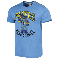 Indiana Pacers Homage Unisex Team Mascot Tri-Blend T-Shirt Light Blue