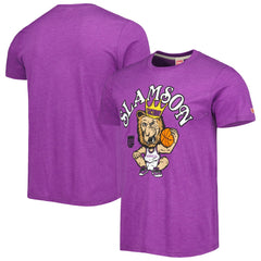 Sacramento Kings Homage Unisex Team Mascot Tri-Blend T-Shirt Purple