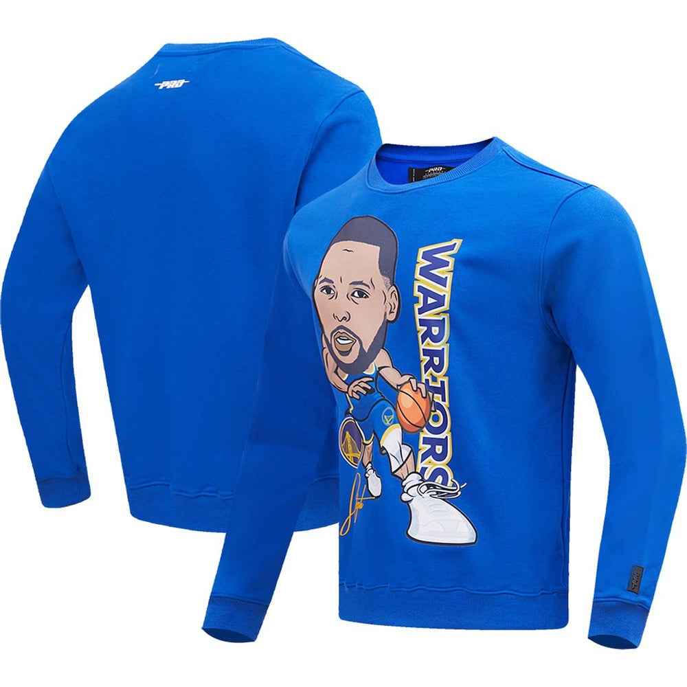Stephen Curry Golden State Warriors Pro Standard Avatar Pullover Sweatshirt Royal outlet