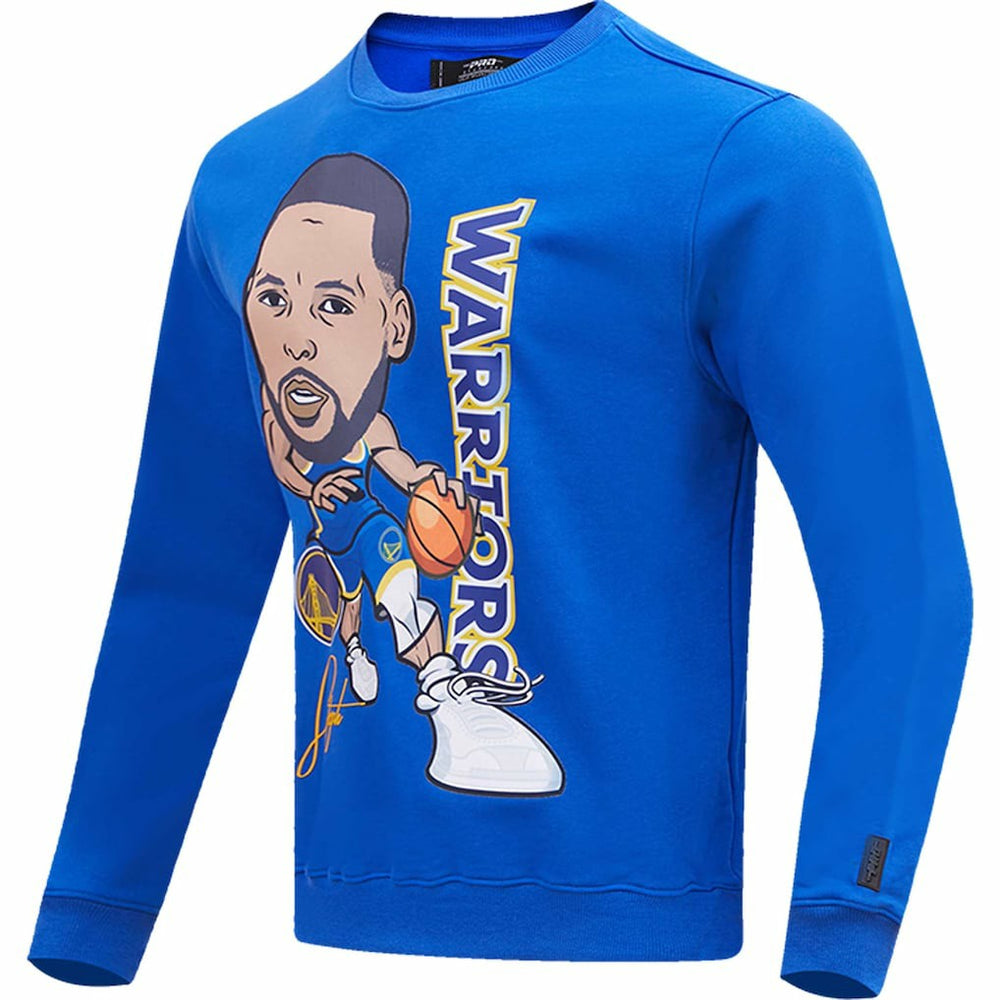 Stephen Curry Golden State Warriors Pro Standard Avatar Pullover Sweatshirt Royal outlet
