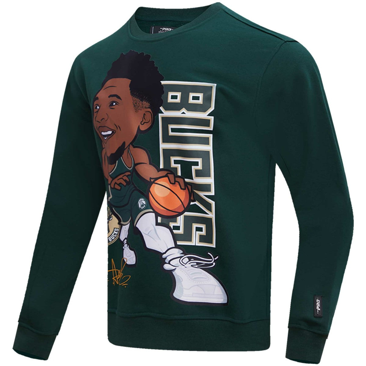 Giannis Antetokounmpo Milwaukee Bucks Pro Standard Avatar Pullover Sweatshirt Hunter Green outlet