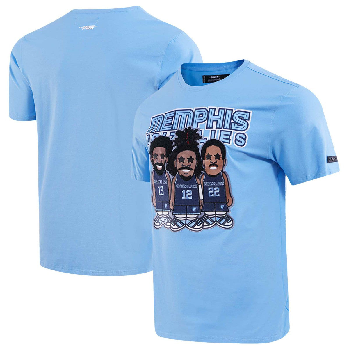 Jaren Jackson Jr., Ja Morant, Desmond Bane Memphis Grizzlies Pro Standard Multi Lineup T-Shirt Light Blue outlet