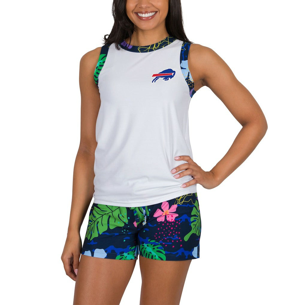 Buffalo Bills Concepts Sport Women's Roamer Knit Tank Top & Shorts Set - White Tops