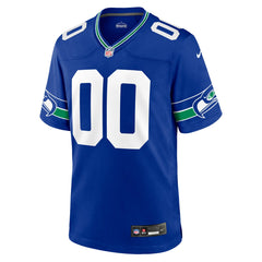 Seattle Seahawks Throwback Custom Jersey - Royal Jerseys