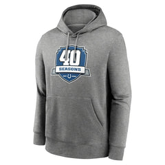 Indianapolis Colts 40th Anniversary Club Pullover Hoodie - Heather Gray Hoodies