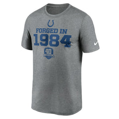 Indianapolis Colts 40th Anniversary Legend Performance T-Shirt - Heather Gray T-shirts