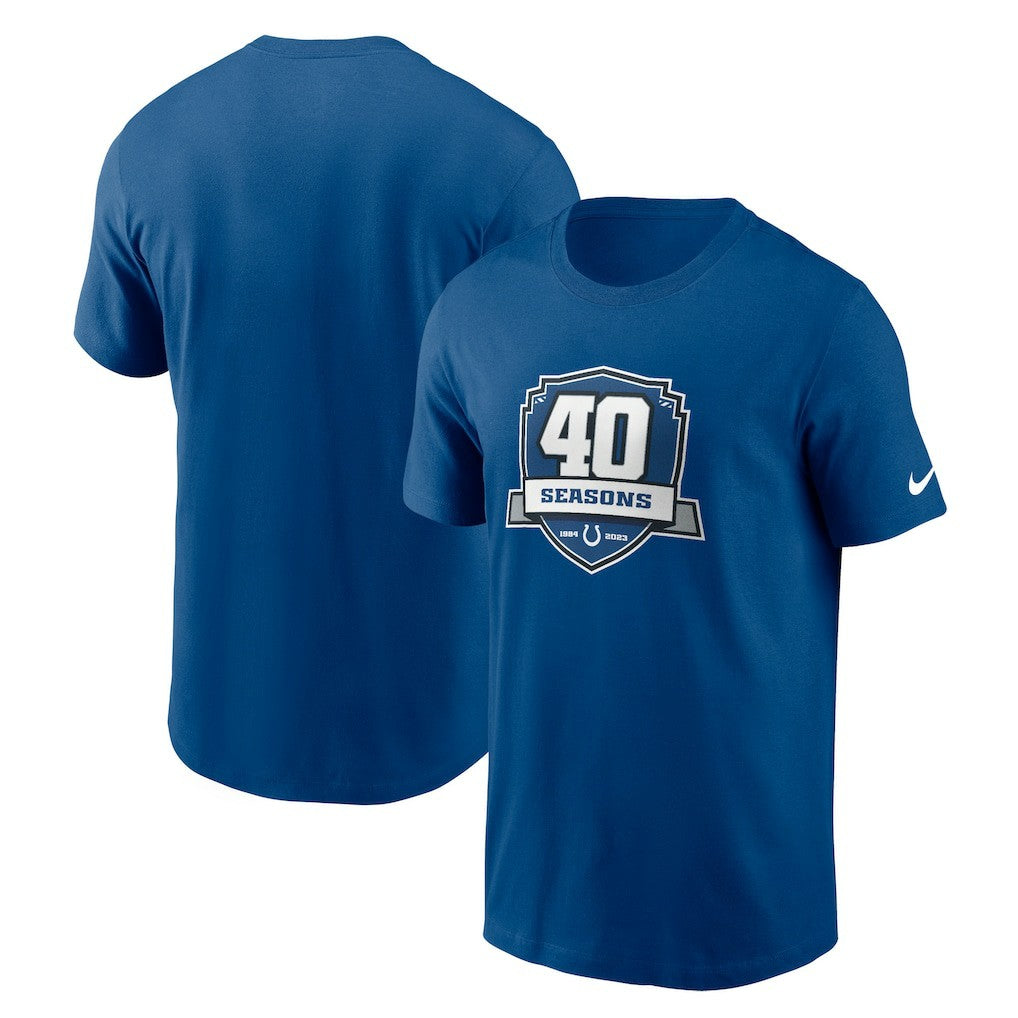 Indianapolis Colts 40th Anniversary Essential T-Shirt - Royal T-shirts