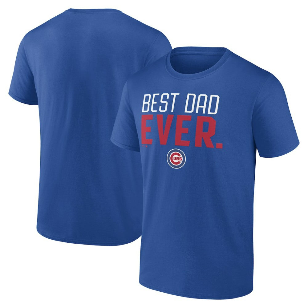 Chicago Cubs Best Dad Ever T-Shirt - Royal T-shirts