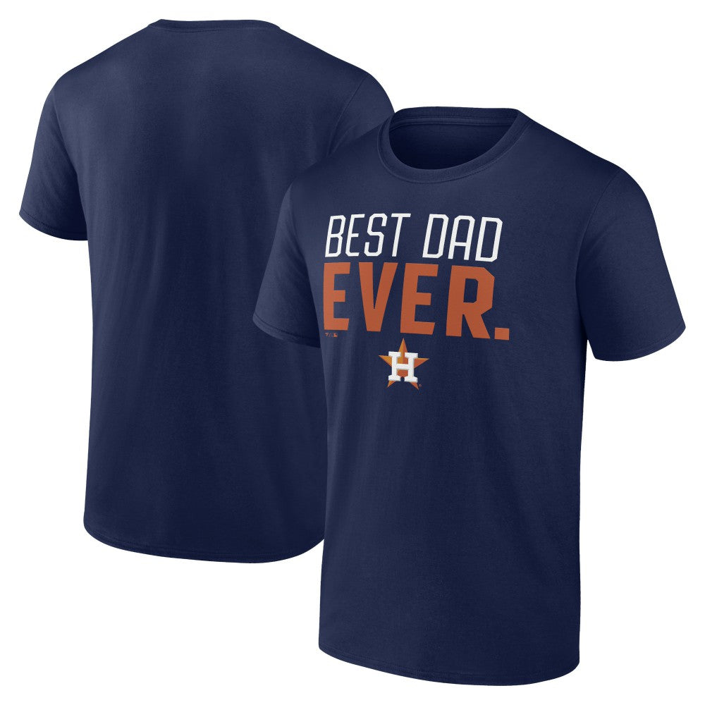 Houston Astros Best Dad Ever T-Shirt - Navy T-shirts