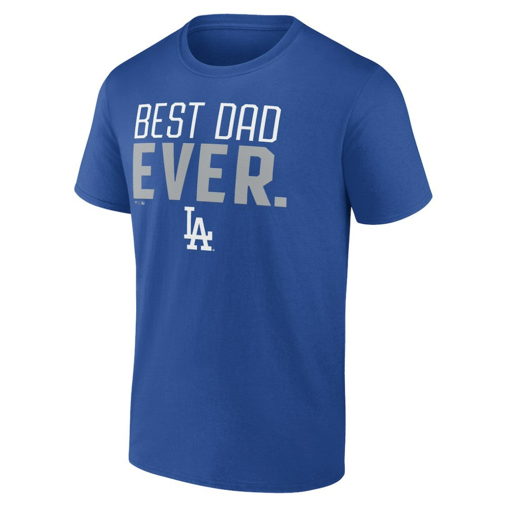 Los Angeles Dodgers Best Dad Ever T-Shirt - Royal T-shirts