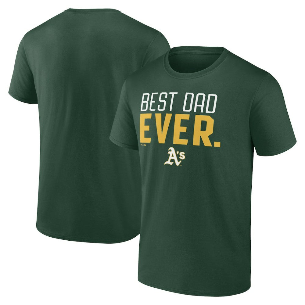 Athletics Best Dad Ever T-Shirt - Green T-shirts