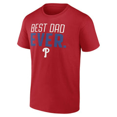 Philadelphia Phillies Best Dad Ever T-Shirt - Red T-shirts
