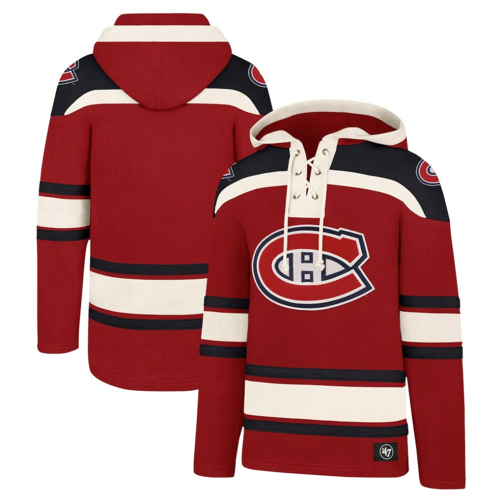Montreal Canadiens '47 Superior Lacer Hoodie - Red | US 5350624