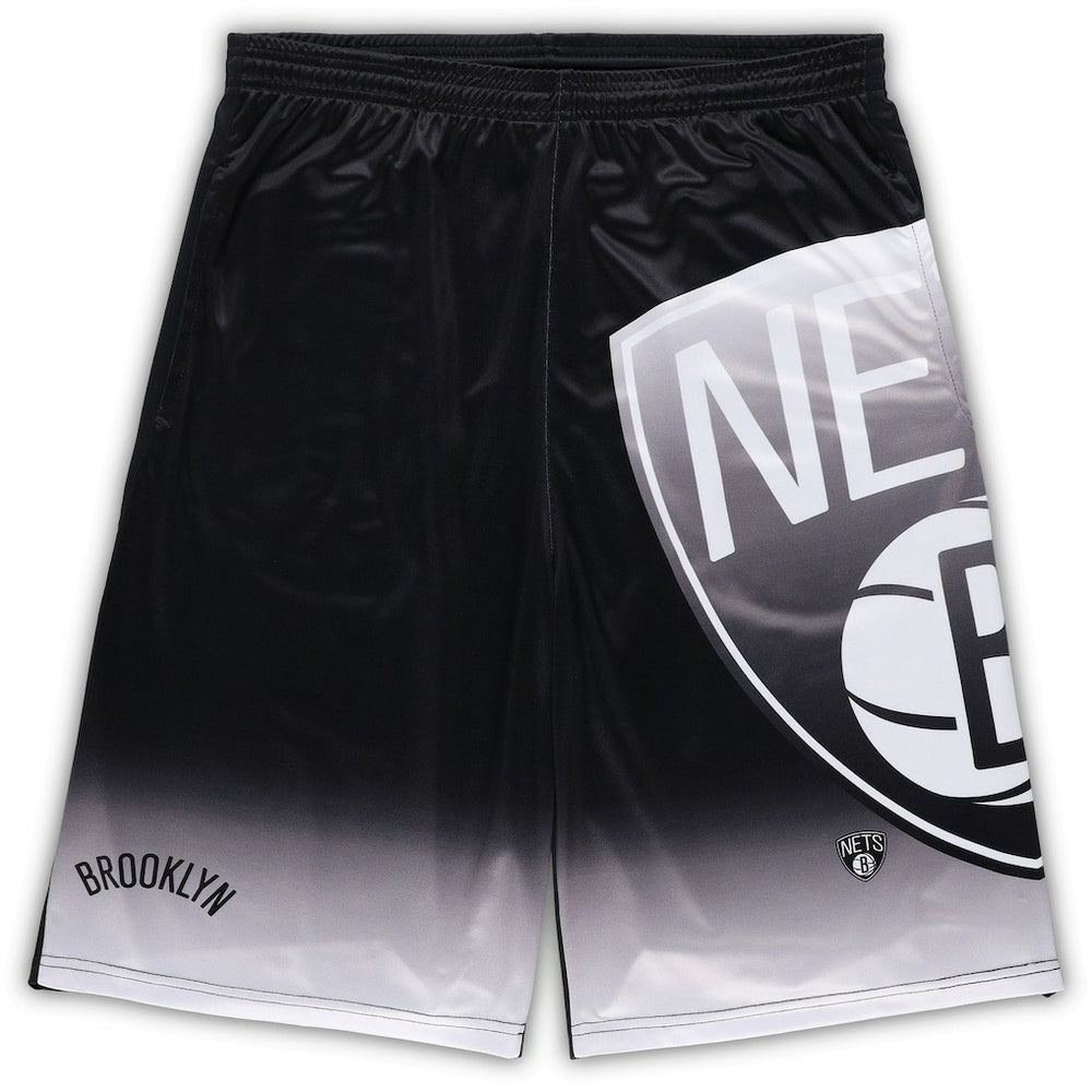 Brooklyn Nets Big & Tall Graphic Shorts Black - Fanatics