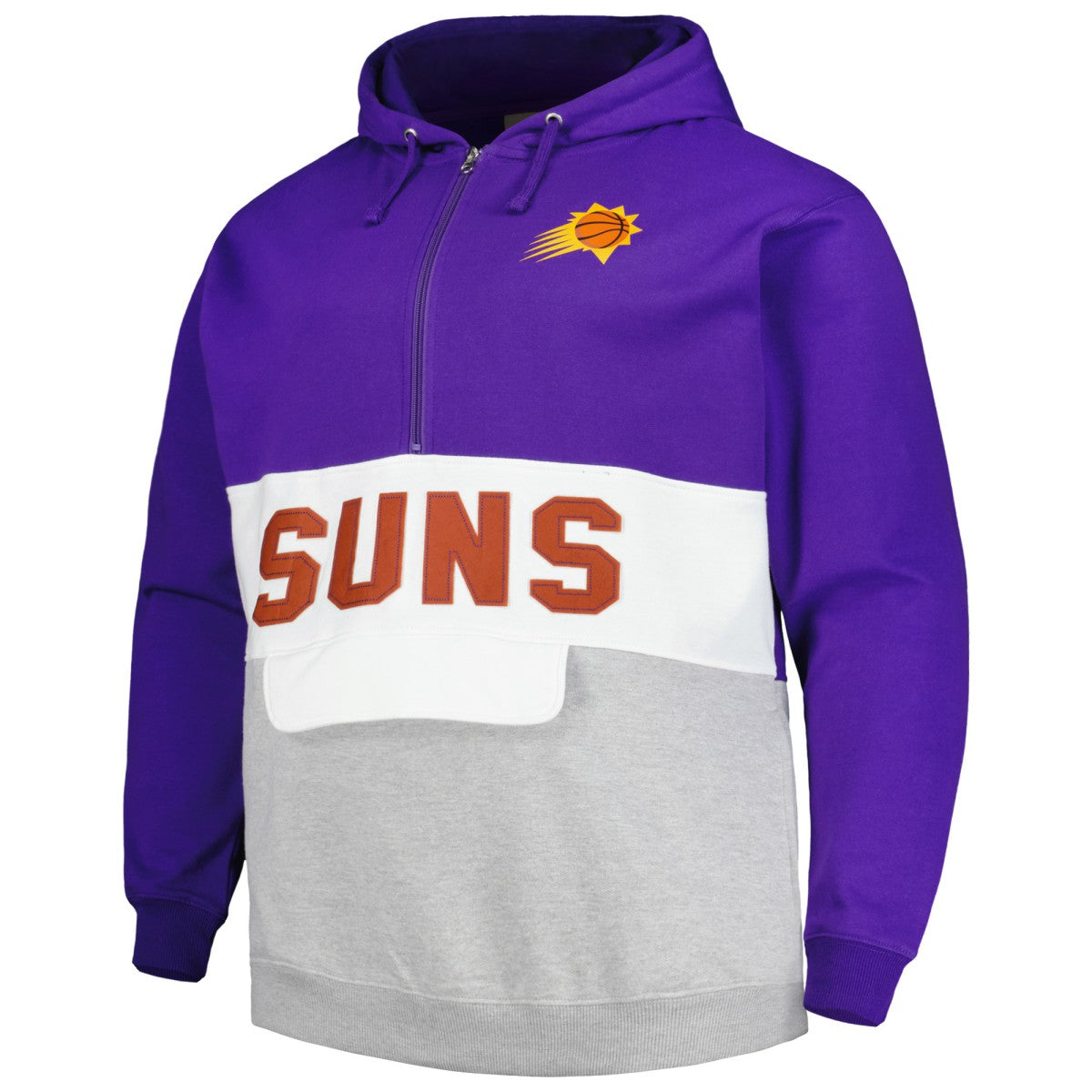 Phoenix Suns Big & Tall Anorak Half-Zip Hoodie Purple - Fanatics