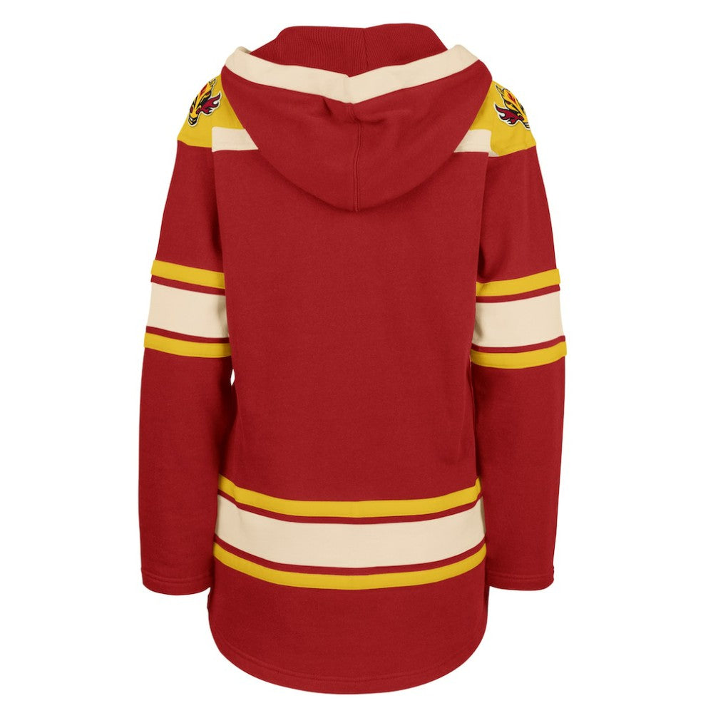 Calgary Flames '47 Women's Superior Lacer Pullover Hoodie - Red | US 5351049