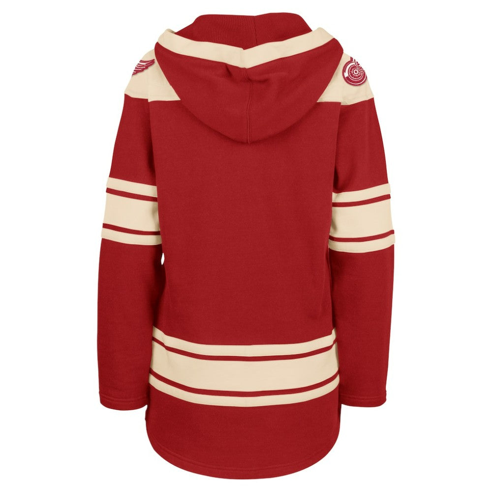Detroit Red Wings '47 Women's Superior Lacer Pullover Hoodie - Red | US 5351051