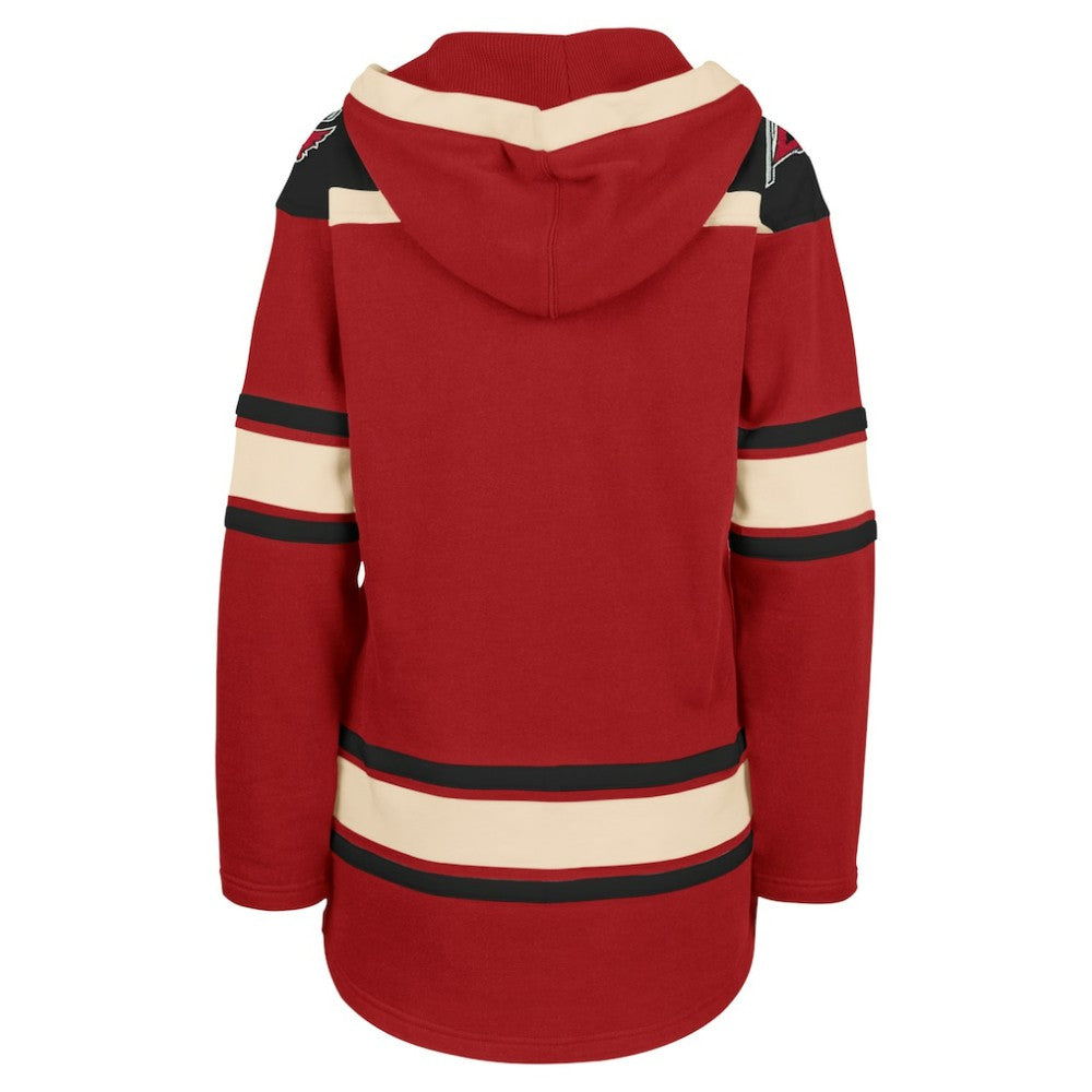 Carolina Hurricanes '47 Women's Superior Lacer Pullover Hoodie - Red | US 5351053