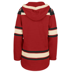 New Jersey Devils '47 Women's Superior Lacer Pullover Hoodie - Red | US 5351057