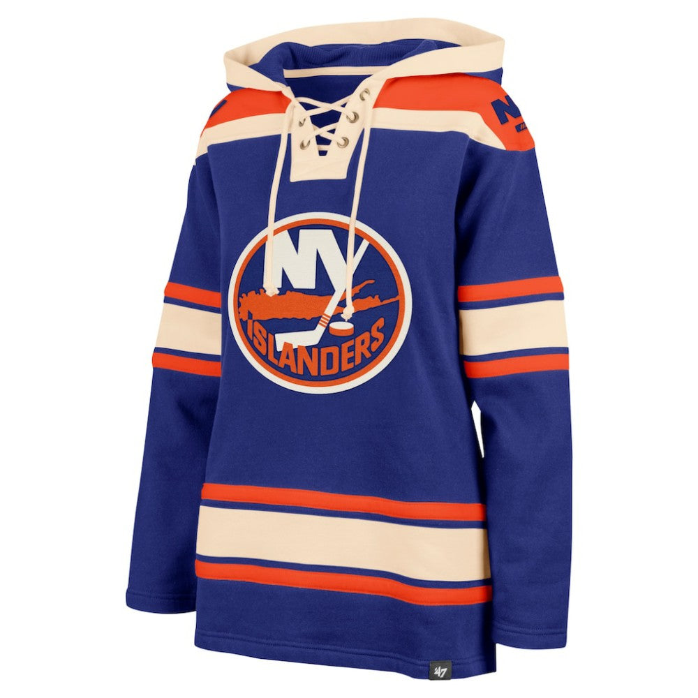New York Islanders '47 Women's Superior Lacer Pullover Hoodie - Royal | US 5351058