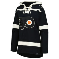 Philadelphia Flyers '47 Women's Superior Lacer Pullover Hoodie - Black | US 5351060
