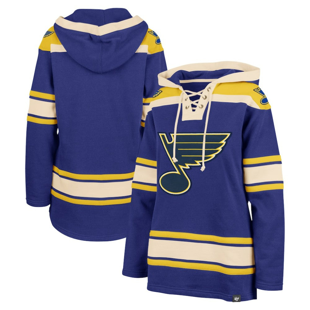 St. Louis Blues '47 Women's Superior Lacer Pullover Hoodie - Blue | US 5351063