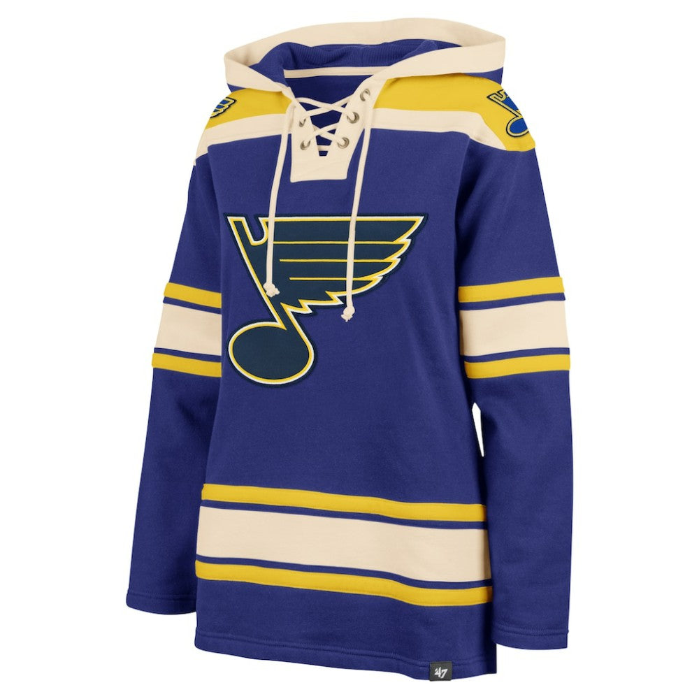 St. Louis Blues '47 Women's Superior Lacer Pullover Hoodie - Blue | US 5351063