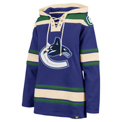 Vancouver Canucks '47 Women's Superior Lacer Pullover Hoodie - Blue | US 5351065