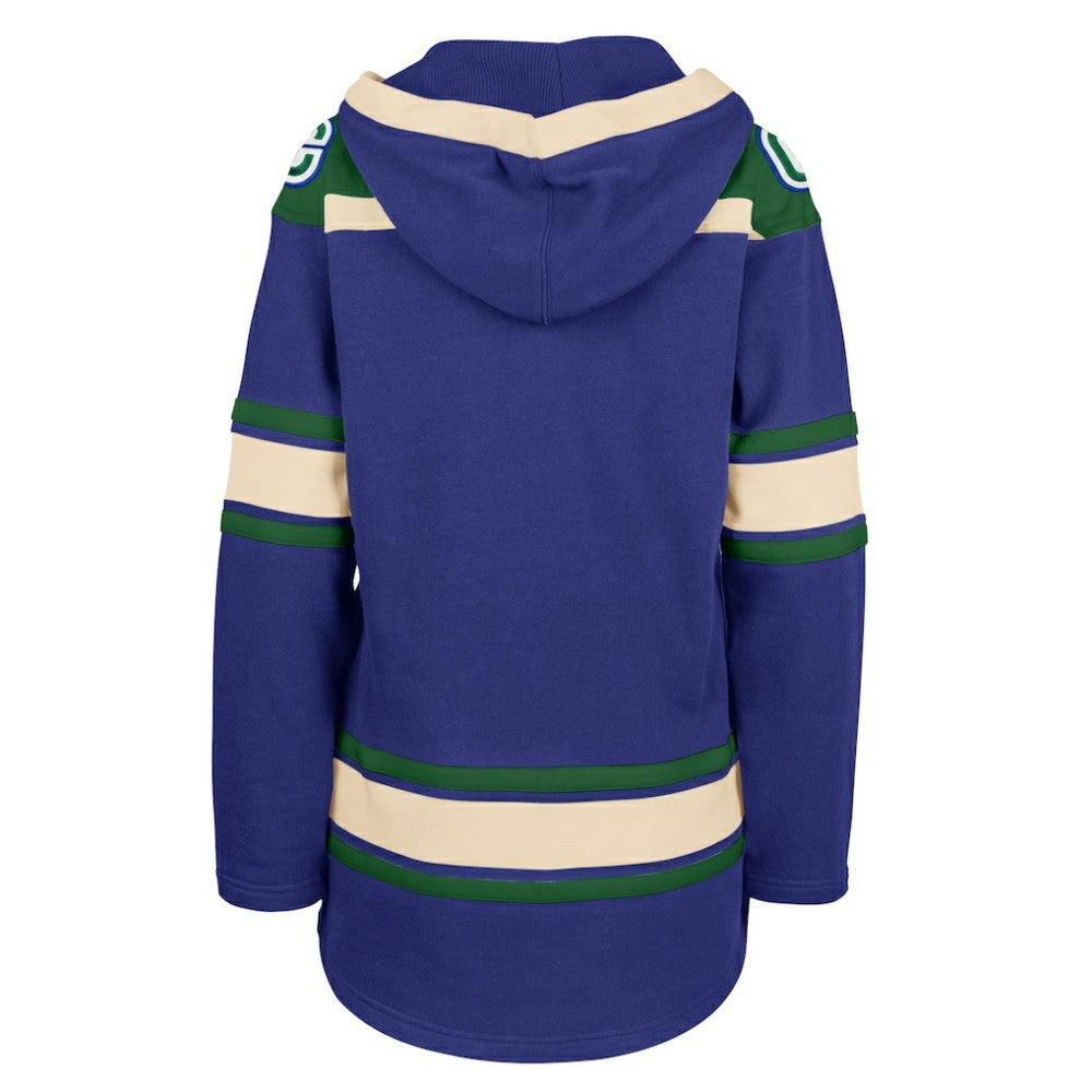 Vancouver Canucks '47 Women's Superior Lacer Pullover Hoodie - Blue | US 5351065