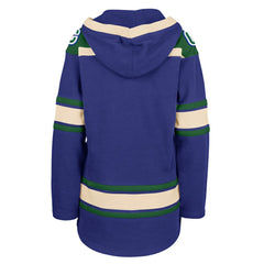 Vancouver Canucks '47 Women's Superior Lacer Pullover Hoodie - Blue | US 5351065