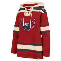 Washington Capitals '47 Women's Superior Lacer Pullover Hoodie - Red | US 5351066