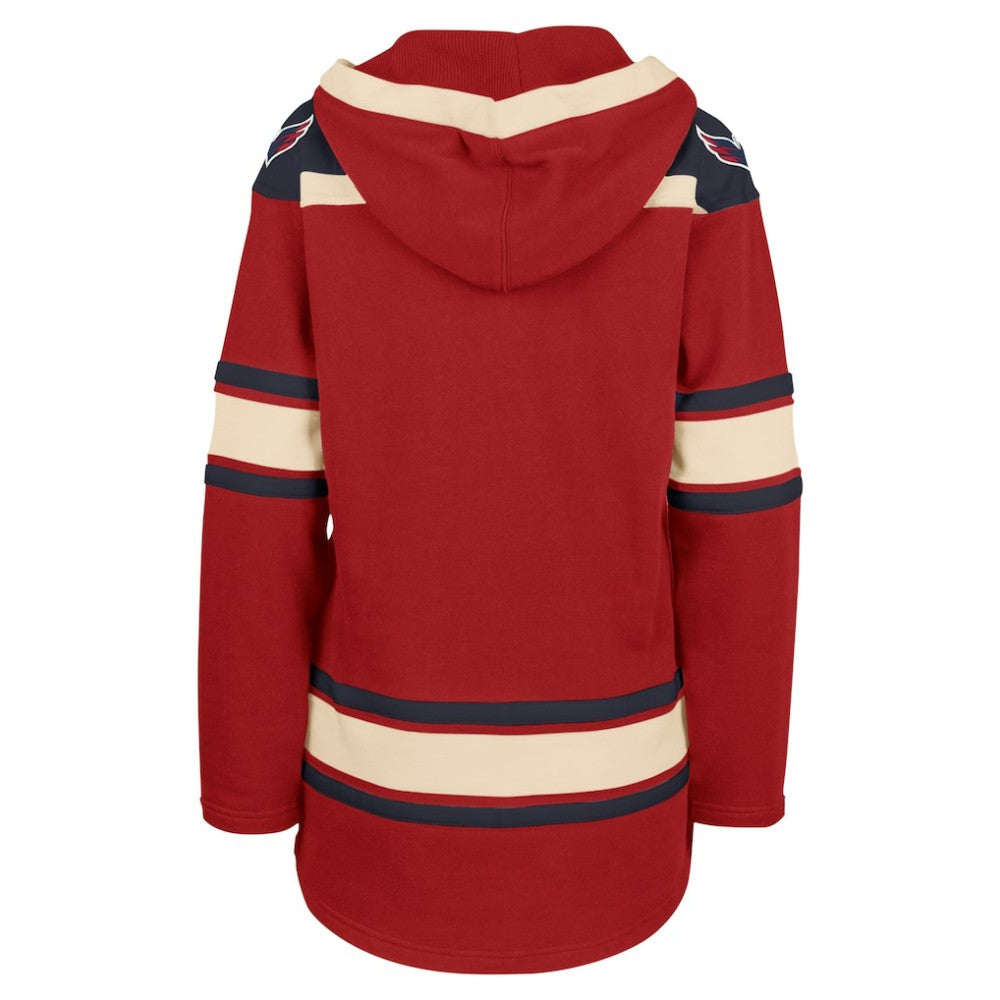 Washington Capitals '47 Women's Superior Lacer Pullover Hoodie - Red | US 5351066