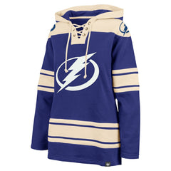 Tampa Bay Lightning '47 Women's Superior Lacer Pullover Hoodie - Blue | US 5351069
