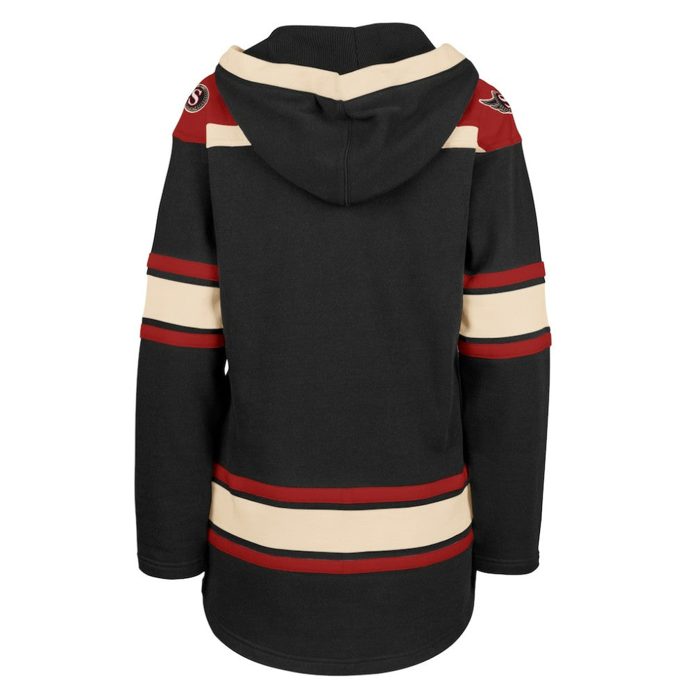 Ottawa Senators '47 Women's Superior Lacer Pullover Hoodie - Black | US 5351070