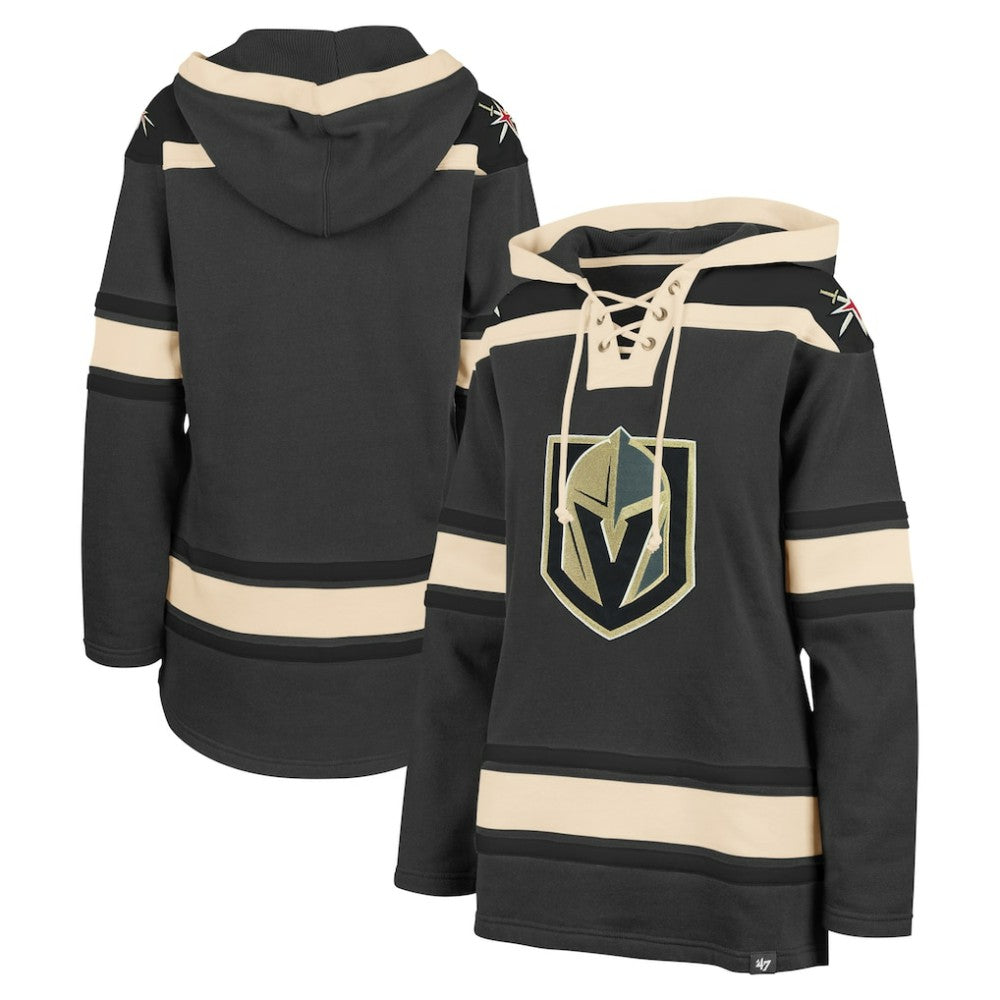 Vegas Golden Knights '47 Women's Superior Lacer Pullover Hoodie - Gray | US 5351076