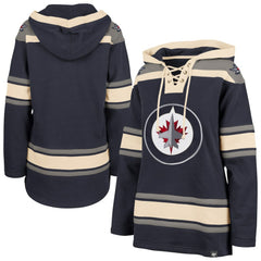 Winnipeg Jets '47 Women's Superior Lacer Pullover Hoodie - Navy | US 5351078