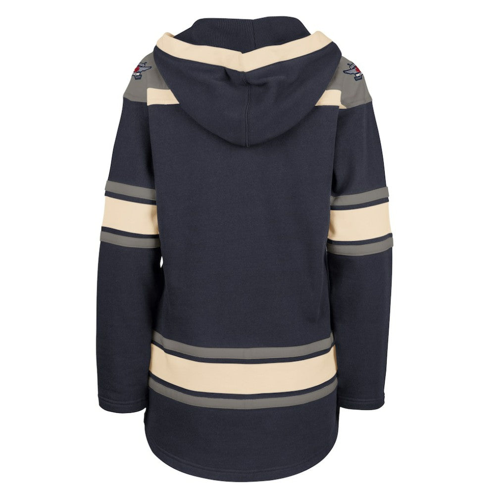Winnipeg Jets '47 Women's Superior Lacer Pullover Hoodie - Navy | US 5351078