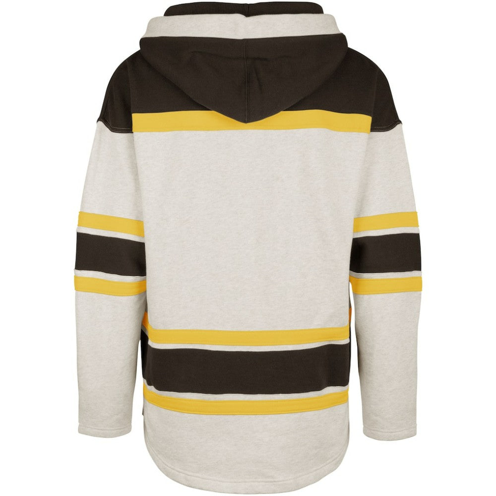 Boston Bruins '47 Rockaway Lacer Pullover Hoodie - Oatmeal | US 5351241