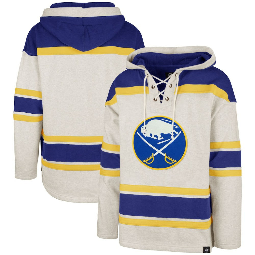 Buffalo Sabres '47 Rockaway Lacer Pullover Hoodie - Oatmeal | US 5351245