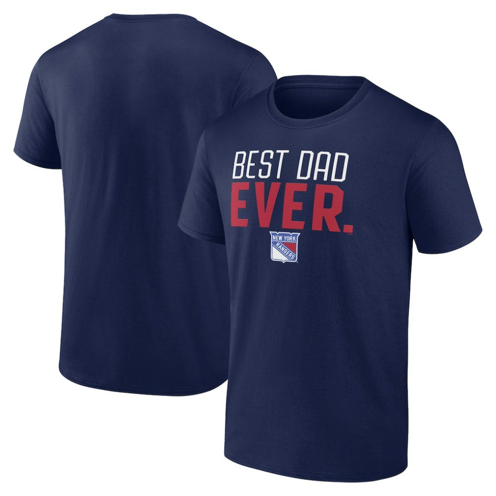 New York Rangers Best Dad Ever T-Shirt - Navy | US 5351389