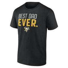 Pittsburgh Penguins Best Dad Ever T-Shirt - Black | US 5351392