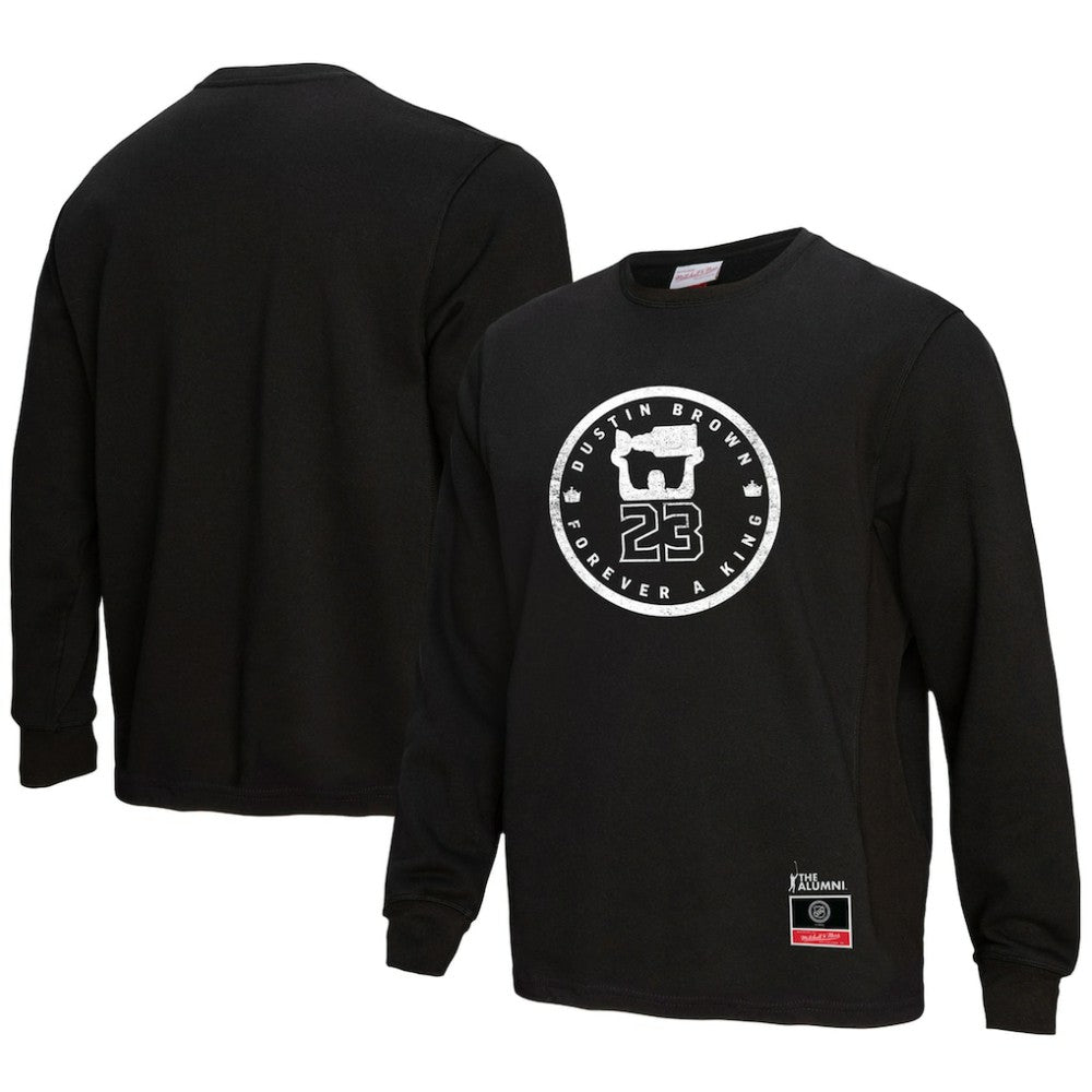Dustin Brown Los Angeles Kings Mitchell & Ness Forever A King Long Sleeve T-Shirt - Black | US 5353041