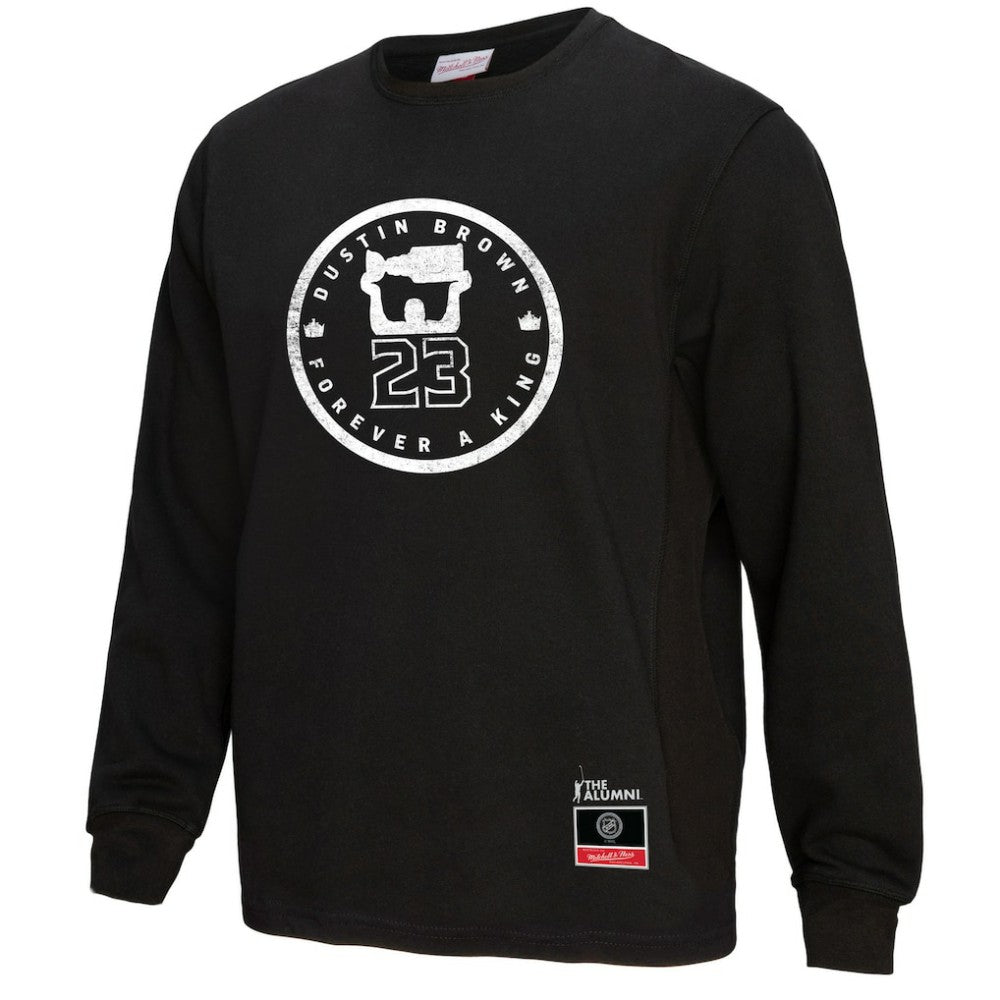 Dustin Brown Los Angeles Kings Mitchell & Ness Forever A King Long Sleeve T-Shirt - Black | US 5353041