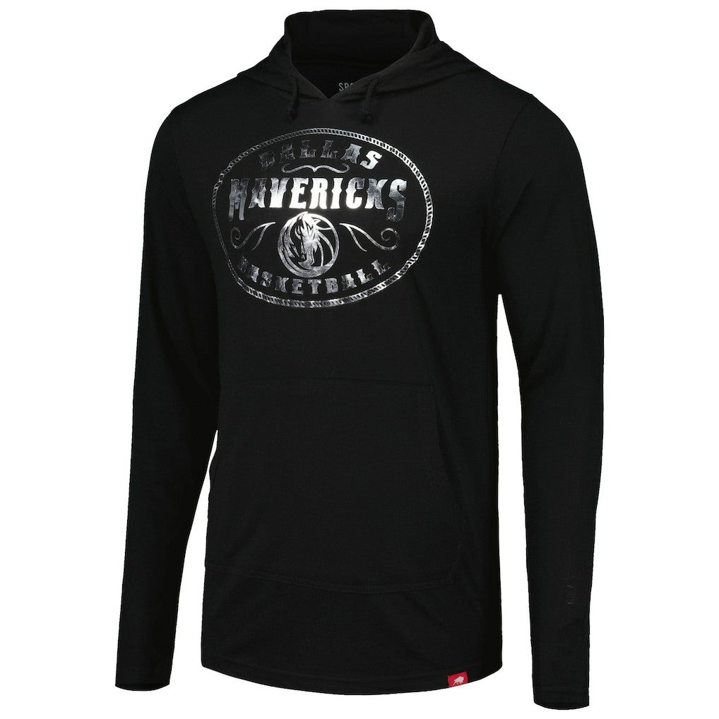 Dallas Mavericks Sportiqe Unisex Rowan Tri-Blend Long Sleeve Hoodie T-Shirt Black